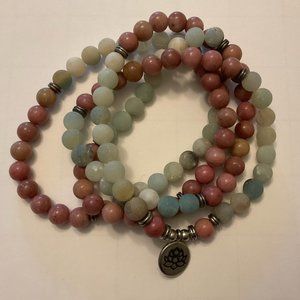Mala Bead Necklace: Spiritual Meditation Balance Mental Health Negative Energy